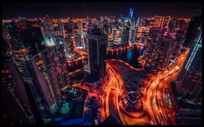 Vibrant Dubai Wallpaper Black/Dark Wallpaper 4K 3840x2400