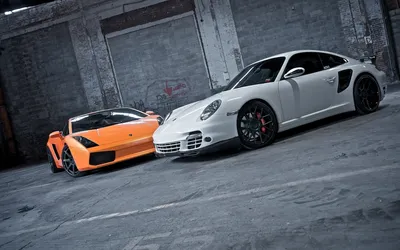 Vivid Orange Wallpaper Cars Wallpaper 4K 1920x1200 Hd, Pc, Desktop, Wallpaper/background:, Of, An, Orange, Lamborghini, White, Sports, Car, Parked, Gray, Ultrawide, Full HD