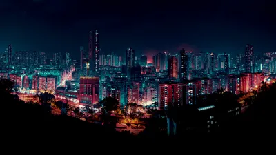 Cityscape Night Buildings World Wallpaper 4K 1920x1080