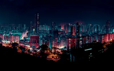 Cityscape Night Buildings City World Wallpaper 4K 2880x1800