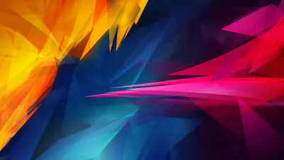 Vivid Vibrant Wallpaper Abstract Wallpaper 4K 1920x1080 Hd, Desktop, Wallpaper:, Featuring, A, Vibrant, Abstract, Geometric, Design, Dynamic, Colorful, Shards, Purple, Pink, Orange, Ultrawide, Full HD