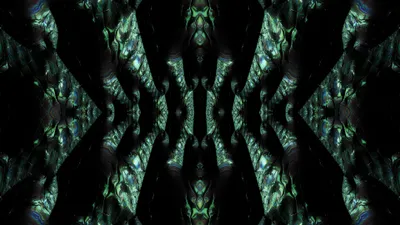 Abstract Black Fractal Wallpaper 4K, Black/Dark category