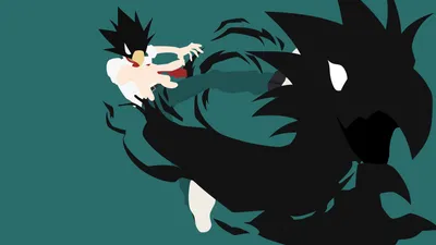 Minimalist Fumikage Tokoyami Anime Hero Wallpaper 4K, Black/Dark category