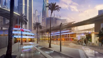 Sci Cityscape Gleaming Towers Wallpaper 4K, World category