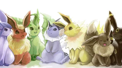 Various Pok Mon Abstract Wallpaper 4K 1920x1080 Hd, Desktop, Wallpaper:, Of, Various, Pokémon, Featuring, Colorful, Pok, Mon, Adorable, Eevee, White, Ultrawide, Full HD