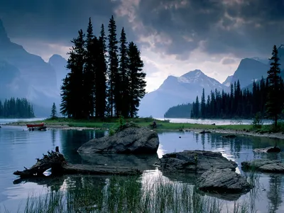 Serene Tranquil Lake Wallpaper 4K, Nature category