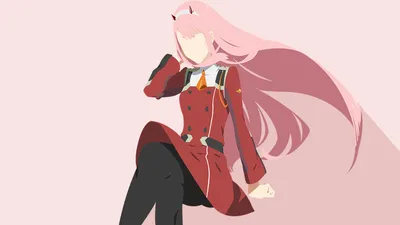 Minimalist Zero Two Anime Darling Minimal Wallpaper 4K 1920x1080 Minimalist, Hd, Desktop, Wallpaper, Of, Zero, Two, From, Anime, Darling, Franxx, Features, White, Brown, Ultrawide, Full HD