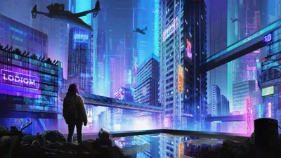 Dreamy Cyberpunk Wallpaper Technology Wallpaper 4K 5120x2880