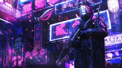 Sleek Cyberpunk Wallpaper Technology Wallpaper 4K 2560x1440