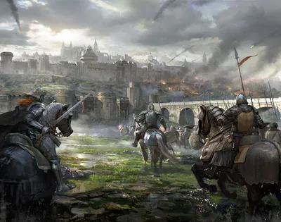 Depicting Dramatic Fantasy Siege Knights Wallpaper 4K, Animals category