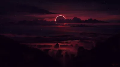 Dark Red Moon Wallpapersok Space Wallpaper 4K 3840x2160