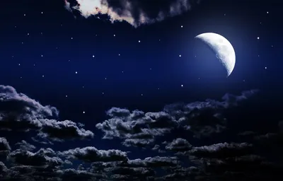 Serene Moonlit Sky Nature Wallpaper 4K 1920x1229
