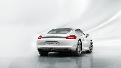 White Car Cayman Vehicle Wallpaper 4K, Cars category