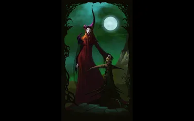 Sleek Dark Wallpaper Space Wallpaper 4K 1680x1050 A, Dark, Fantasy, Scene, Featuring, Woman, In, Striking, Red, Gown, Horns, Set, Brown, White, Ultrawide