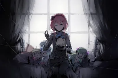 Gothic Dark Anime Wallpaper 4K, Black/Dark category