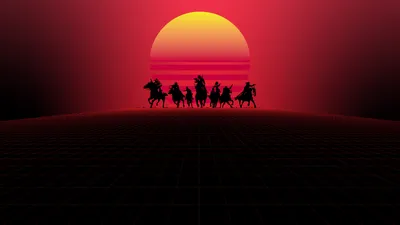 Minimalist Red Dead Wallpaper 4K, Games category