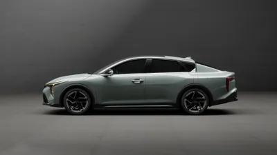 Sleek Kia Line Minimal Wallpaper 4K 3840x2160 A, Sleek, Kia, K4, Gt-line, Is, Showcased, In, Modern, Studio, Setting, Highlighted, Gray, Ultrawide, 4k