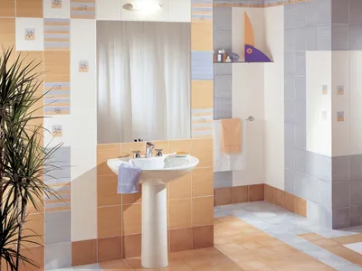 Bright Modern Bathroom Wallpaper 4K, Abstract category