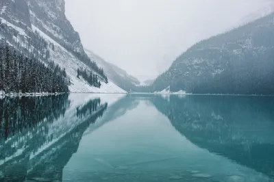 Fog Winter Reflection Nature Wallpaper 4K, Nature category