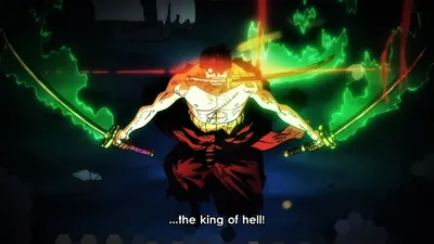 Vibrant Roronoa Wallpaper Abstract Wallpaper 4K 1920x1080 Roronoa, Zoro, From, One, Piece, Strikes, A, Fierce, Pose, Wielding, Two, Swords, Black, Ultrawide, Full HD