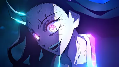Nezuko Kamado Demon Black/Dark Wallpaper 4K 1920x1080 Hd, Desktop, Wallpaper, Featuring, Nezuko, Kamado, From, Demon, Slayer:, Kimetsu, Yaiba, Glowing, White, Ultrawide, Full HD