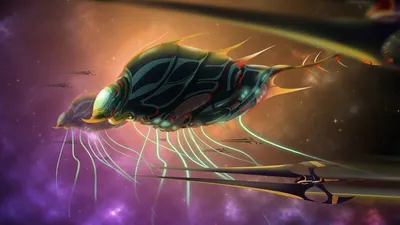 Space Sci Spaceship Wallpaper 4K, Space category