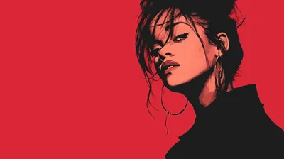 Crisp Minimalist Wallpaper Minimal Wallpaper 4K 2912x1632 Minimalist, Red, 2k, Quad, Hd, Pc, Wallpaper, Stylized, High-contrast, Portrait, Young, Woman, Orange, Ultrawide, QHD