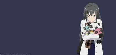 Minimalist Anime Yukino Minimal Wallpaper 4K 7680x3682 Minimalist, 4k, Ultra, Hd, Anime, Wallpaper, Featuring, Yukino, Yukinoshita, Teen, Romantic, Comedy, Brown, White, Ultrawide