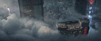 Vibrant Futuristic Wallpaper World Wallpaper 4K 3840x1586 Futuristic, Sci-fi, Cityscape, Above, Dense, Clouds, Featuring, Towering, Skyscrapers, Illuminated, Buildings, Captured, Gray, Ultrawide, 4k