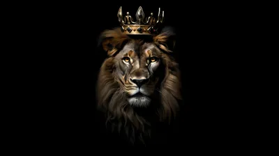 Epic Lion Wallpaper Black/Dark Wallpaper 4K 2560x1440
