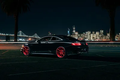 Golden Black Wallpaper World Wallpaper 4K 2048x1366 Hd, Desktop, Wallpaper, Of, A, Black, Mercedes-benz, S-class, Parked, Night, Striking, Red, Gray, Landscape, Full HD