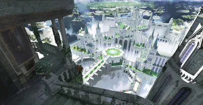 Fantasy Cityscape Sprawling White Castles World Wallpaper 4K 2086x1080 Hd, Fantasy, Cityscape, Showcasing, Sprawling, White, Castles, And, Intricate, Architecture, Viewed, High, Gray, Ultrawide, Full HD