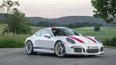 Sleek White Turbo Scenic Its Cars Wallpaper 4K 4096x2309 A, Sleek, White, Porsche, 911, Turbo, Parked, On, Scenic, Road, Showcasing, Sporty, Ultrawide, 4k