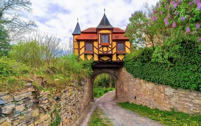 Crisp Timbered Wallpaper World Wallpaper 4K 1920x1200 Hd, Desktop, Wallpaper, Timbered, House, Perched, Over, A, Stone, Arch, Bridge, Spanning, White, Ultrawide, Full HD