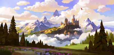 Scenic Harry Potter Nature Wallpaper 4K 3840x1860 Hd, Pc, Desktop, Wallpaper, Featuring, A, Scenic, Harry, Potter, Movie, Landscape, Hogwarts, White, Ultrawide, 4k
