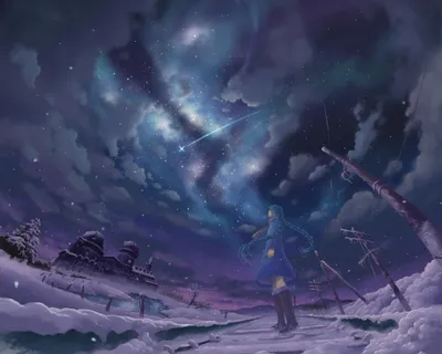 Bright Hatsune Wallpaper Nature Wallpaper 4K 2500x2000 Hd, Desktop, Wallpaper, Featuring, Hatsune, Miku, With, Long, Blue, Hair, Wearing, Winter, Gray, Square, Full HD