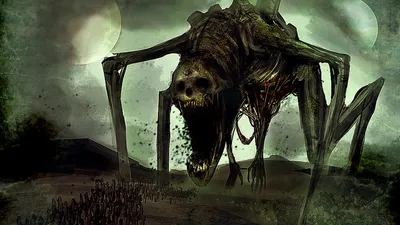 Dark Skeletal Creature Elongated Space Wallpaper 4K 1920x1080 Hd, Pc, Desktop, Wallpaper, Showing, A, Dark, Skeletal, Creature, Elongated, Limbs, Looming, Gray, White, Ultrawide, Full HD