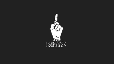 Bold Minimalist Wallpaper Minimal Wallpaper 4K 12000x6750 Minimalist, Hd, Wallpaper, Featuring, A, Hand, With, The, Phrase, Survived, Video, Game, White, Ultrawide, 4k