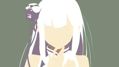 Minimalist Anime Emilia Zero Minimal Wallpaper 4K 16000x9000 Minimalist, 8k, Ultra, Hd, Anime, Wallpaper, Featuring, Emilia, Zero, Starting, Life, Another, White, Gray, Ultrawide, 4k