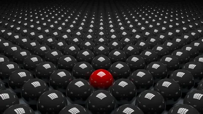 Calm Abstract Wallpaper Nature Wallpaper 4K 1920x1080 A, Striking, Abstract, Cgi, Design, Featuring, Sea, Grey, Spheres, Prominent, Red, Ball, Gray, Ultrawide, Full HD
