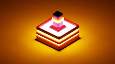 Abstract Art Glowing Stacked Square Abstract Wallpaper 4K 1920x1080 Abstract, 3d, Art, Hd, Pc, Desktop, Wallpaper/background:, Glowing, Stacked, Square, Platforms, Small, White, Brown, Ultrawide, Full HD