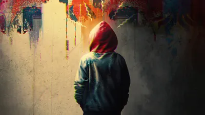 Mysterious Figure Red Hood Movie Abstract Wallpaper 4K 5120x2880 4k, Ultra, Hd, Desktop, Wallpaper, Featuring, A, Mysterious, Figure, Red, Hood, Movie, White, Pink, Ultrawide