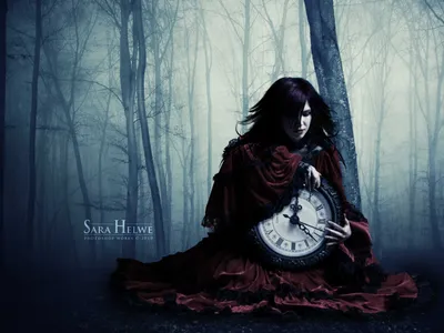 Golden Dark Wallpaper Black/Dark Wallpaper 4K 2700x2024 A, Dark, Ethereal, Scene, Featuring, Woman, In, Flowing, Red, Dress, Sitting, Misty, Gray, White, Landscape, QHD