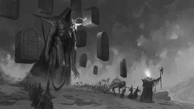 Dark Eerie Grim Reaper Black/Dark Wallpaper 4K 3840x2160 Dark, Eerie, 4k, Ultra, Hd, Wallpaper, Featuring, A, Grim, Reaper, Figure, Surrounded, Gray, Ultrawide