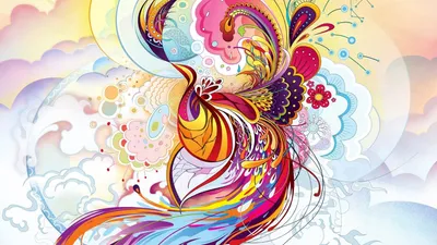 Misty Colorful Wallpaper Abstract Wallpaper 4K 1920x1080 Colorful, Abstract, Art, With, Swirling, Patterns, And, Vibrant, Hues, Creating, Artistic, Lively, White, Ultrawide, Full HD