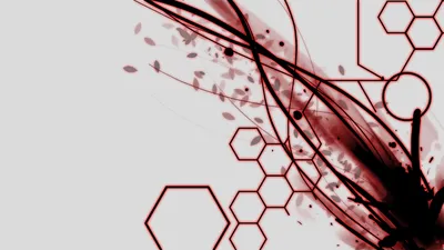 Abstract Red Black Digital Lines Technology Wallpaper 4K 1920x1080 Abstract, Red, And, Black, Digital, Lines, Hexagons, Create, Dynamic, Technology-themed, Desktop, White, Ultrawide, Full HD