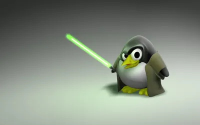 Dreamy Linux Wallpaper Technology Wallpaper 4K 1680x1050 Hd, Desktop, Wallpaper, Featuring, A, Linux-themed, Penguin, Dressed, Jedi, Holding, Green, Lightsaber, Gray, Ultrawide