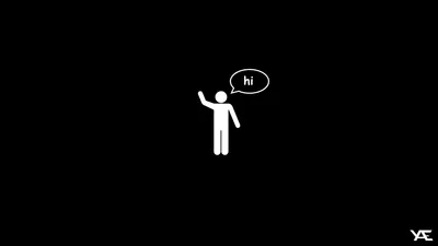 Minimalist Abstract Design Minimal Wallpaper 4K 1920x1080 Minimalist, Abstract, Design, Of, A, White, Stick, Figure, Waving, Speech, Bubble, Saying, Teal, Gray, Ultrawide, Full HD
