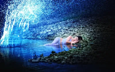 Dreamy Mesmerizing Wallpaper Abstract Wallpaper 4K 1920x1200 A, Mesmerizing, Hd, Desktop, Wallpaper, Featuring, Woman, Lying, Peacefully, Rocky, Shoreline, Illuminated, Pink, White, Ultrawide, Full HD