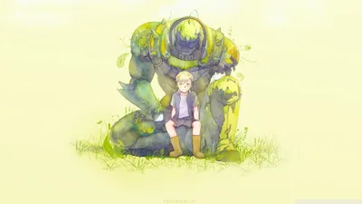 Sleek Alphonse Wallpaper Abstract Wallpaper 4K 1920x1080 Hd, Wallpaper:, Featuring, Alphonse, Elric, From, Fullmetal, Alchemist, Sitting, Field, Child, Amidst, White, Ultrawide, Full HD